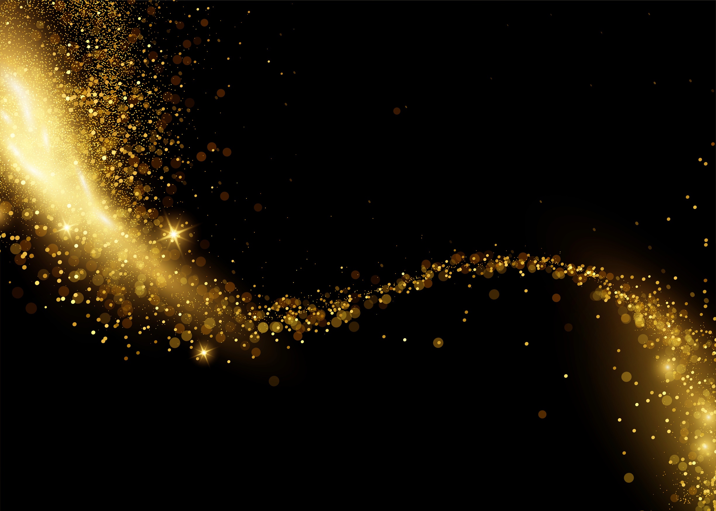 Gold black background